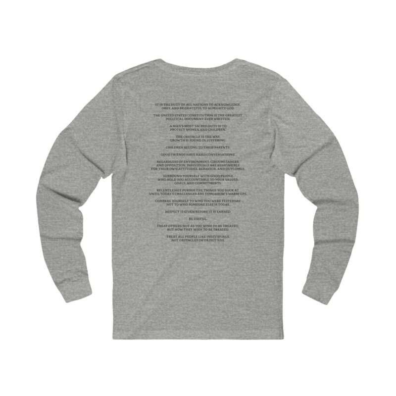 Unisex Core Values Long Sleeve Tee - Image 2